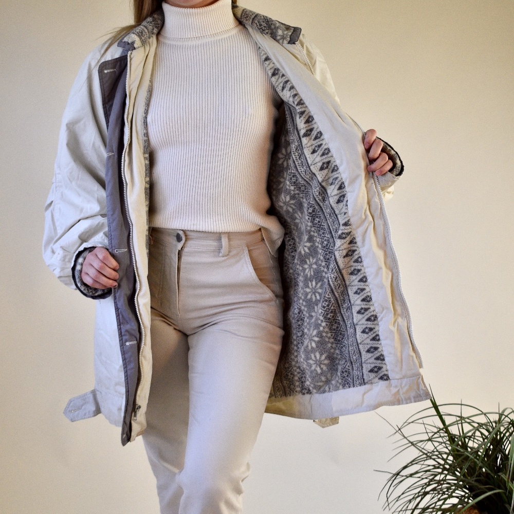 Oversized winter outdoor jacket